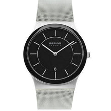 Laden Sie das Bild in den Galerie-Viewer, Bering Herren Uhr Armbanduhr Slim Ceramic - 32239-047 Meshband