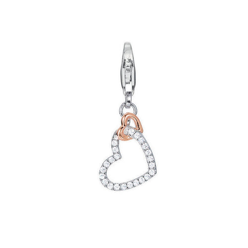 Esprit Anhänger Charms Silber Rosé Zirkonien Affection ESCH91592D000