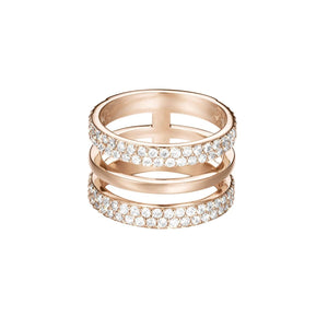 Esprit Damen Ring Edelstahl Rosé JW52896 Zirkonia ESRG02784C