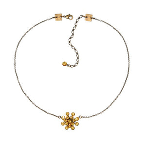 Konplott Halskette hängend Collier Magic Fireball gelb Hell-topaz