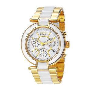 Esprit Collection Damen Uhr Armbanduhr Physis Gold Edelstahl EL101582F04