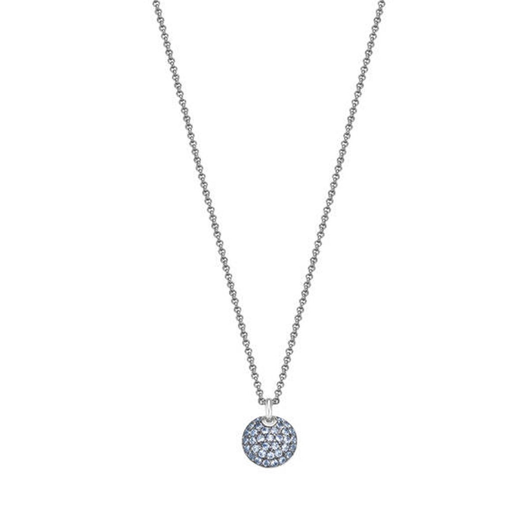Esprit Damen Kette Edelstahl JW52889 Silber Zirkonia ESNL02646D420
