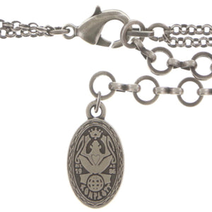 Konplott Kette Collier lang Arabic Nights weiss / grau silber