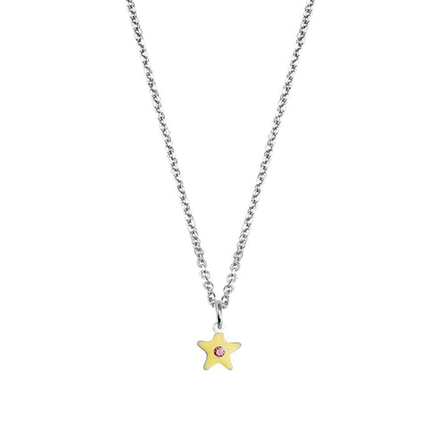 Scout Kinder Halskette Kette Silber Stern gelb Girls 261108200