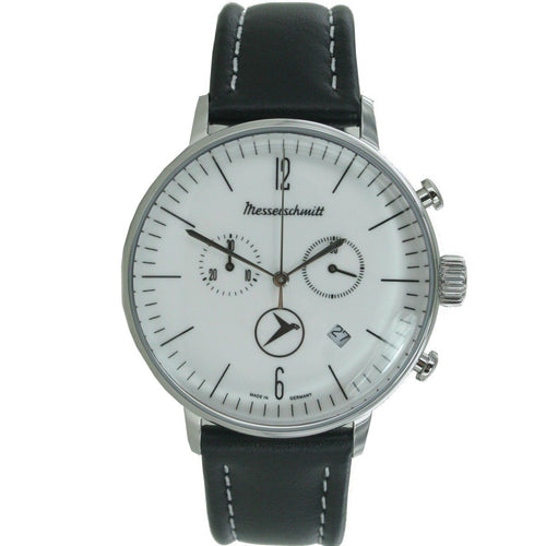 Aristo Herren Messerschmitt Uhr Chrono ME-4H175 Leder