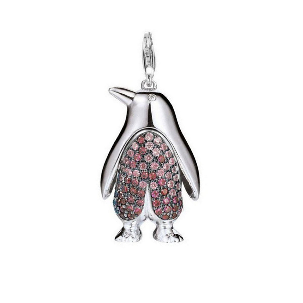 Esprit Anhänger Charms Silber Zirkonia Pinguin red XXL ESCH90976C000