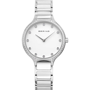Bering Damen Uhr Armbanduhr Slim Ceramic - 30434-754-1 Edelstahl