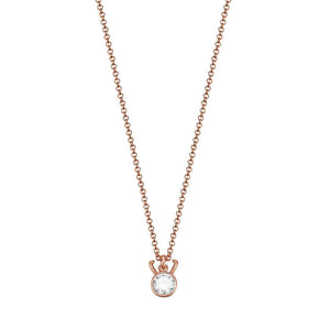 Esprit Damen Kette Edelstahl Rosé CAPRICORN Steinbock ESNL03225C420