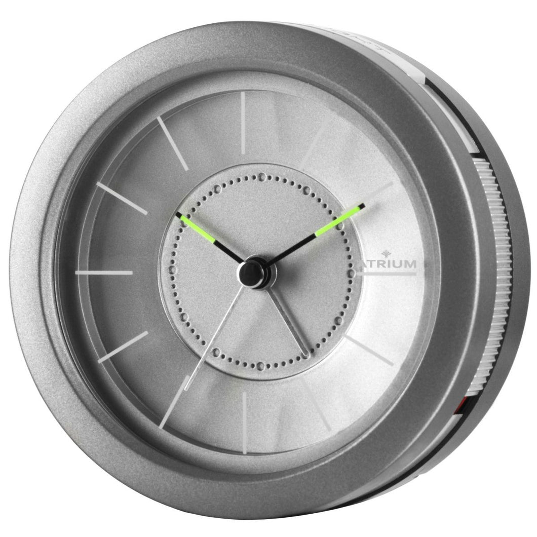 ATRIUM Wecker Analog Quarz Designwecker A106-4 Licht Snooze grau