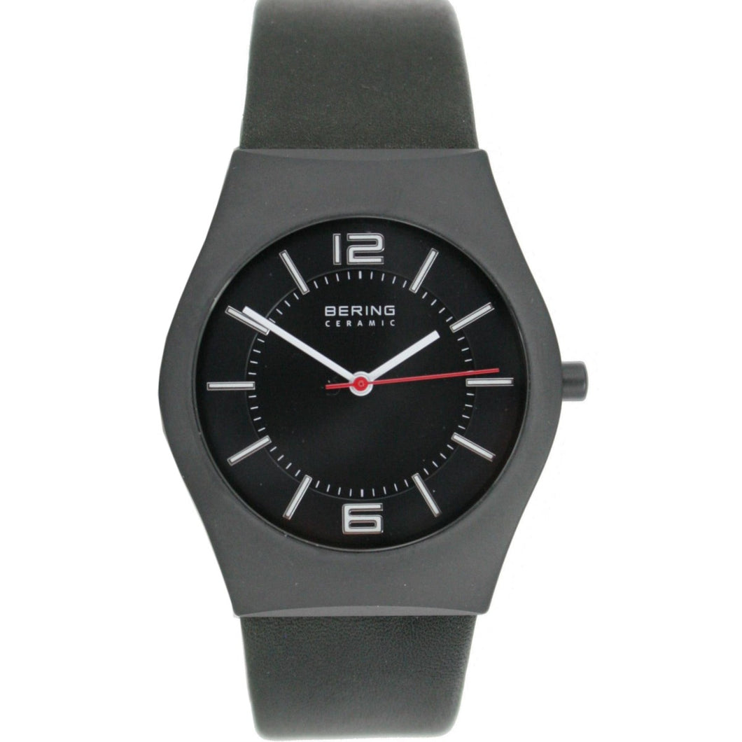 Bering Unisex Uhr Armbanduhr Slim Ceramic - 32035-642-1 Leder