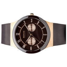 Laden Sie das Bild in den Galerie-Viewer, Bering Herren Uhr Armbanduhr Slim Ceramic - 32139-265-1 Meshband