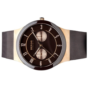 Bering Herren Uhr Armbanduhr Slim Ceramic - 32139-265-1 Meshband
