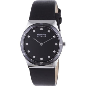 Bering Damen Uhr Armbanduhr Slim Ceramic - 32230-448 Leder