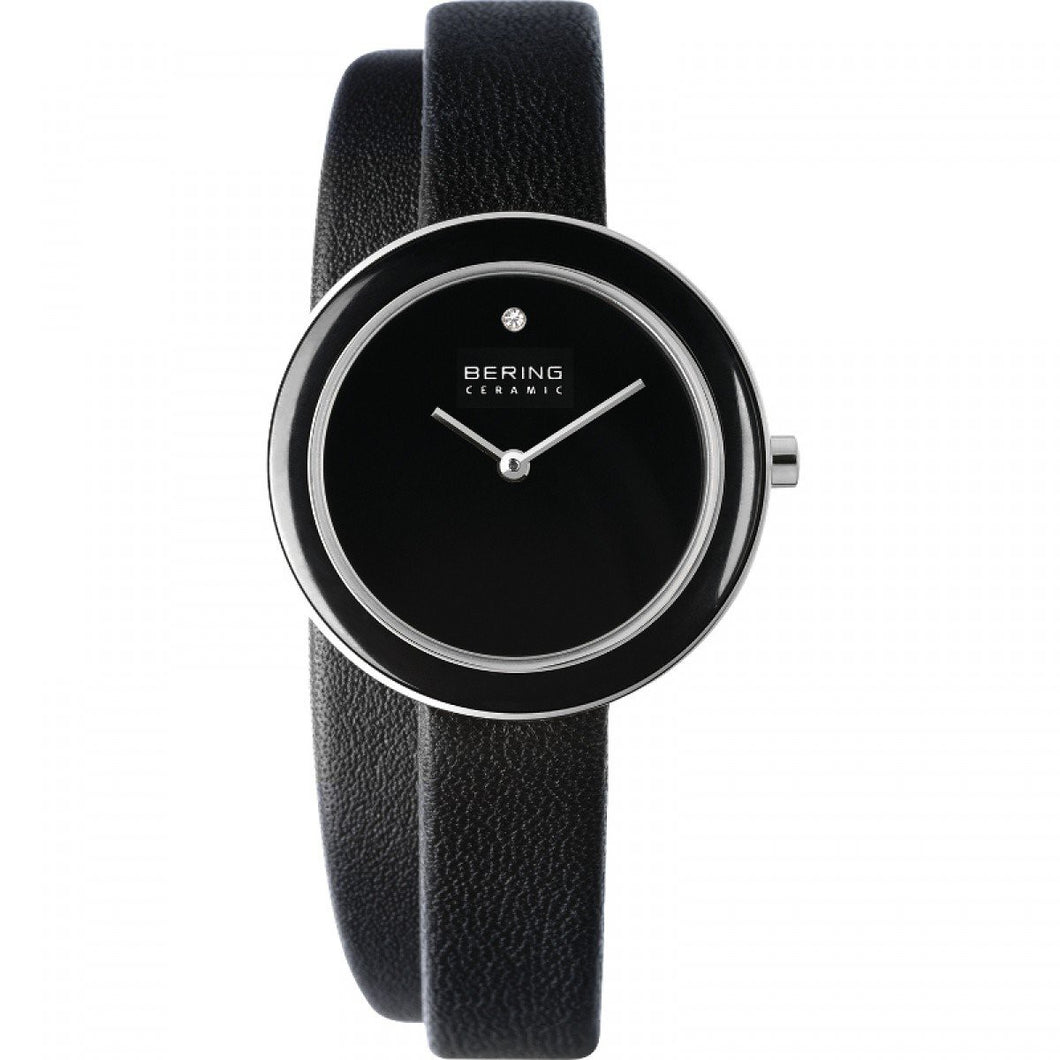 Bering Damen Uhr Armbanduhr Slim Ceramic - 33128-442 Leder