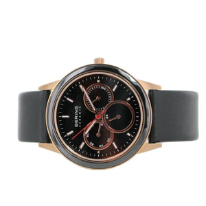 Bering Herren Uhr Armbanduhr Slim Ceramic - 33840-446-1 Leder