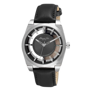 Kenneth Cole New York Herren-Armbanduhr Analog Quarz Leder 10027837