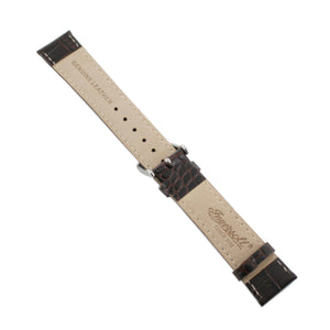 Ingersoll Ersatzband für Uhren Leder braun Kroko Dornschließe SI 20 mm