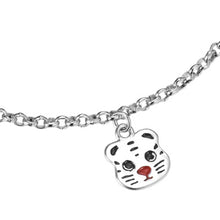 Laden Sie das Bild in den Galerie-Viewer, Esprit Kinder Armkette Armband Silber Tiger Zebra ESBR91673A135