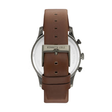 Laden Sie das Bild in den Galerie-Viewer, Kenneth Cole New York Herren Uhr Armbanduhr Leder KC15106001