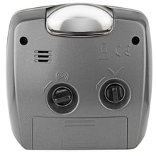 Laden Sie das Bild in den Galerie-Viewer, ATRIUM Wecker Analog Quarz anthrazit me. A251-4 ohne Ticken mit Licht und Snooze