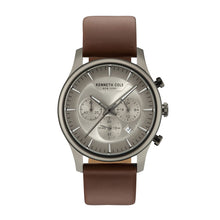 Laden Sie das Bild in den Galerie-Viewer, Kenneth Cole New York Herren Uhr Armbanduhr Leder KC15106001