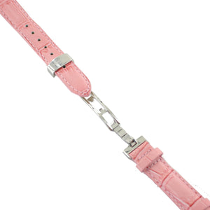 Ingersoll Ersatzband für Uhren Leder rosa Kroko Faltschl. Si 16 mm