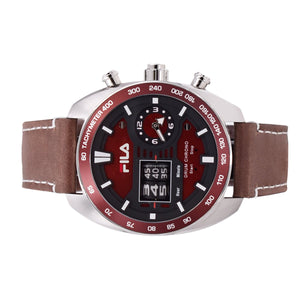 Fila Herren Uhr Armbanduhr DRUM ROLLER 38-846-002 Leder