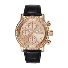 Laden Sie das Bild in den Galerie-Viewer, Esprit Collection Damen Uhr Armbanduhr Chrono Pontess Rosé Leder EL190322007