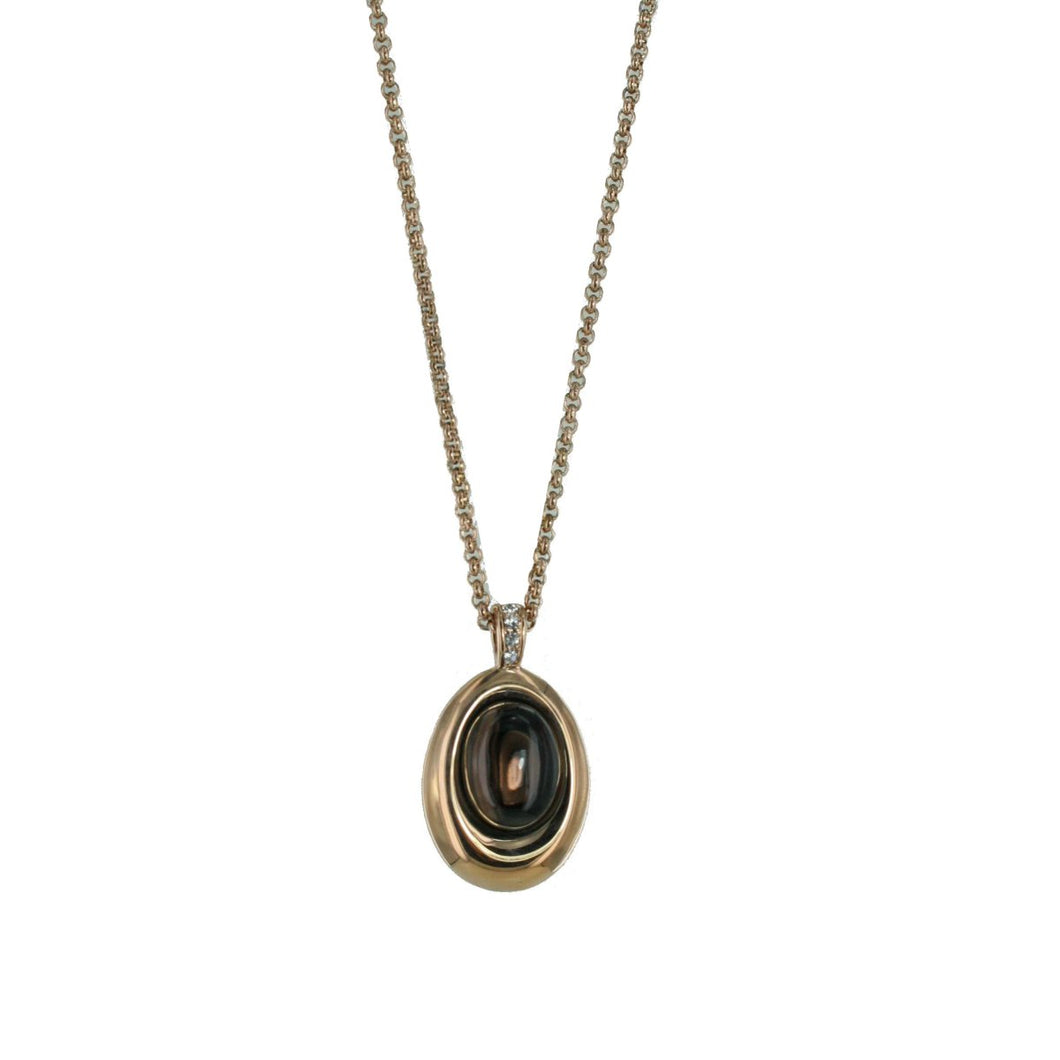Esprit Damen Kette Collier Edelstahl Rosé ESNL13354C420