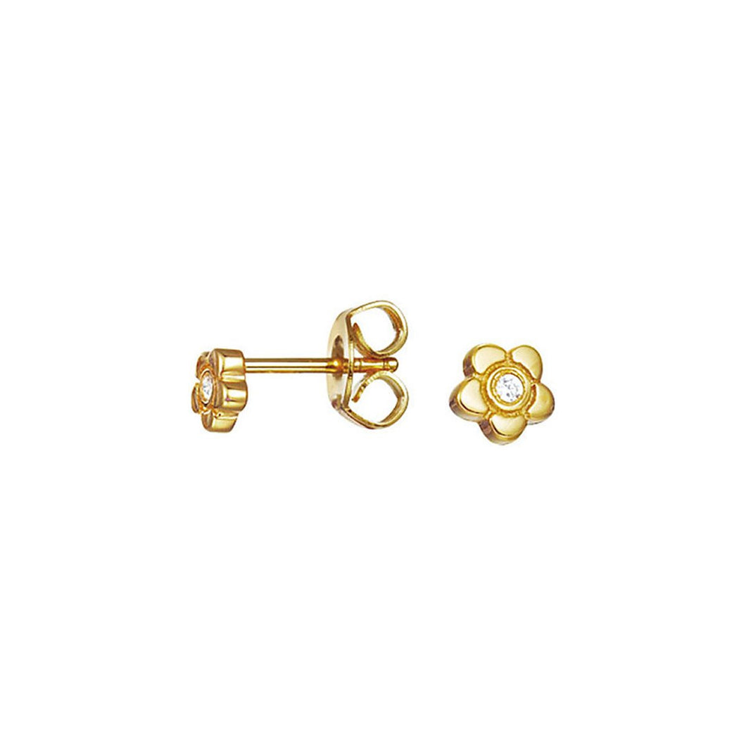 Esprit Kinder Ohrringe Ohrstecker JW50258 Silber Gold Blume ESER92736B000