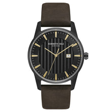 Laden Sie das Bild in den Galerie-Viewer, Kenneth Cole New York Herren-Armbanduhr Analog Quarz Leder KC15204003