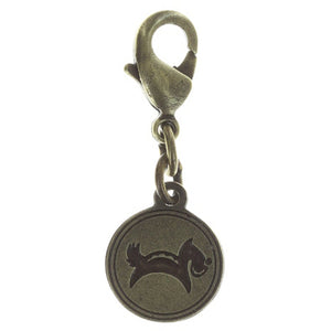 Konplott Anhänger Charm Zodiac Dog/Hund XS brass/silver