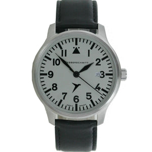 Aristo Herren Messerschmitt Uhr Fliegeruhr ME-42S Leder