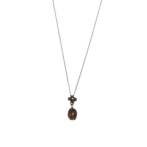 Konplott Halskette Collier Aladdin Kugel rot antique brass