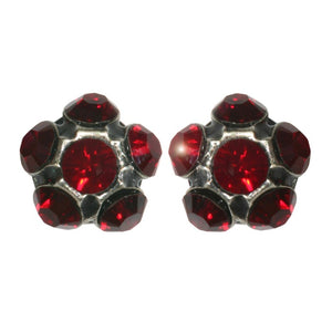 Konplott Ohrringe Ohrstecker Disco Balls  rot Siam PP 18