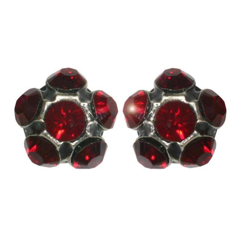 Konplott Ohrringe Ohrstecker Disco Balls  rot Siam PP 18