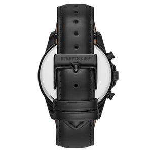 Kenneth Cole New York Herren-Armbanduhr Analog Quarz Leder 10030794