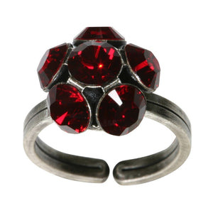 Konplott Ring Disco Balls rot Siam SS 29