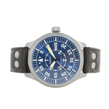 Laden Sie das Bild in den Galerie-Viewer, Aristo Herren Uhr Armbanduhr Automatic Blaue 47 Navigator 3H160 Leder