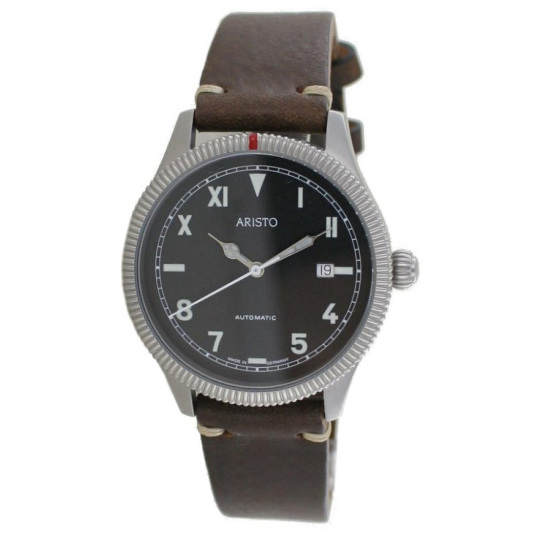 Aristo Herren Uhr Automatic California 3H193 Leder
