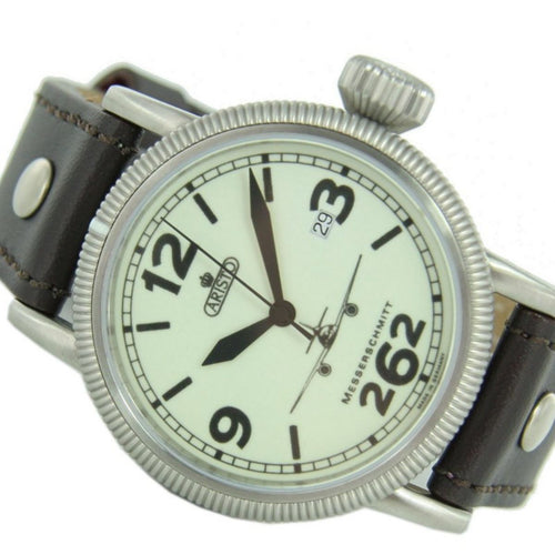 Aristo Herren Messerschmitt Uhr Fliegeruhr ME 262 Automatik 3H262-7