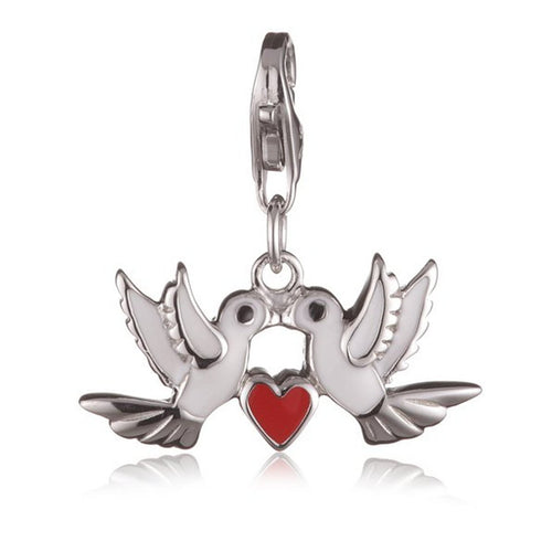 s.Oliver Jewel Damen Anhänger Charm Silber Tauben SOAKT/133 - 407175