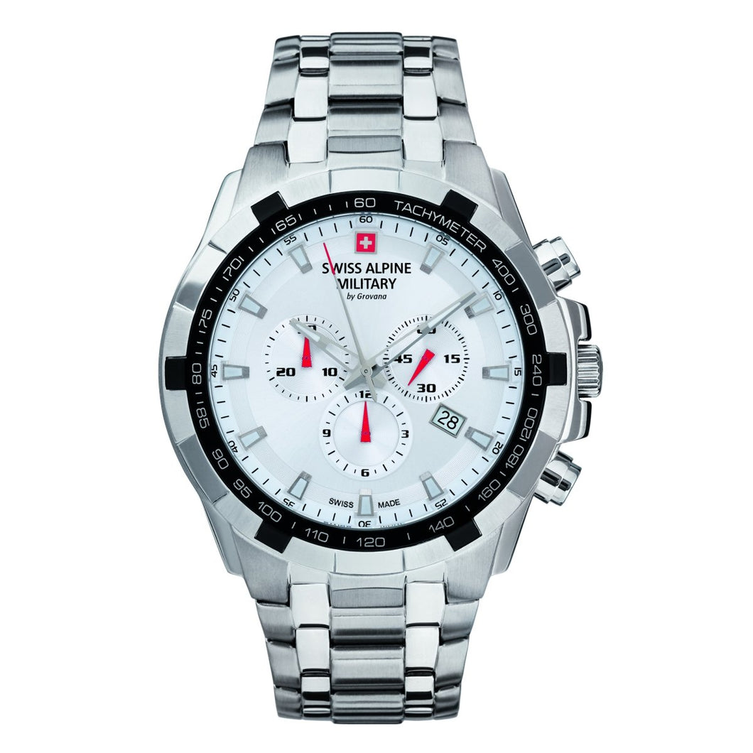 Swiss Alpine Military Herren Uhr Chrono 7043.9132SAM Edelstahl