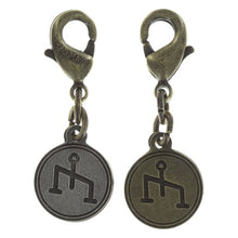 Laden Sie das Bild in den Galerie-Viewer, Konplott Anhänger Charm Zodiac Liibra/Waage XS brass/silver