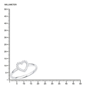s.Oliver Jewel Damen Ring Silber Zirkonia SO PURE Herz 201725