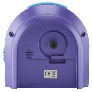 ATRIUM Wecker Analog Quarz lila A921-8 ohne Ticken mit Licht und Snooze