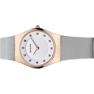Bering Damen Uhr Armbanduhr Slim Classic - 11927-064 Meshband