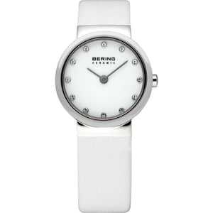 Bering Damen Uhr Armbanduhr Slim Ceramic - 10725-854 Leder