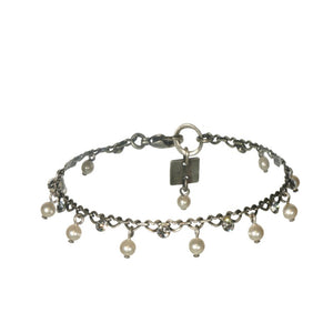Konplott Armband Pearl Shadow weiß Kristall