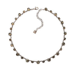Konplott Halskette Collier Sparkle Twist dunkel braun